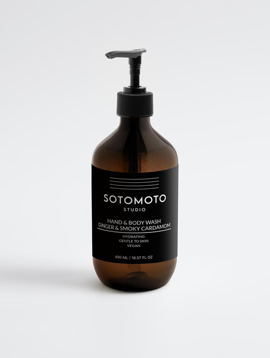 Luxuriöses Hand- & Bodywash mit Ingwer & Rauchigem Kardamom – Männerpflege von SOTOMOTO